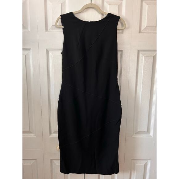 WHBM White House Black Market Black Sheath Dress Size 10 - Picture 3 of 10